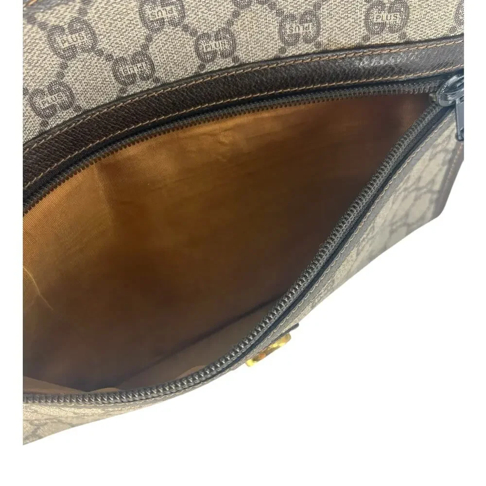 Gucci Plus Monogram Top Zip Pouch‎ Clutch